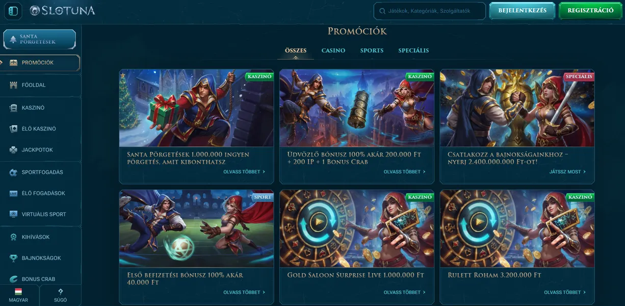 A legjobb bónuszok magyar kaszinó oldalakon